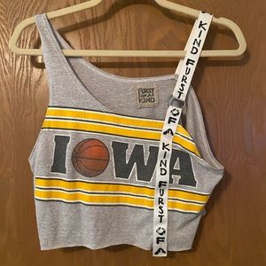 Furst of a kind LF crop basketball tee